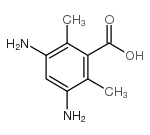 3,5-二氨基-2,6-二甲基苯甲酸结构式