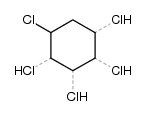 1,2,3,4,5-pentachlorocyclohexene Structure