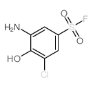 Benzenesulfonyl fluoride, 3-amino-5-chloro-4-hydroxy- Structure