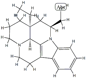 (3α,16α)-14,15-Dihydroeburnamenine-14β-methanol结构式