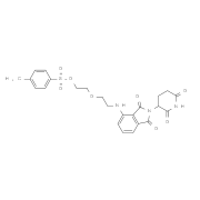 Pomalidomide-PEG2-Tos结构式