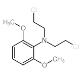 Benzenamine,N,N-bis(2-chloroethyl)-2,6-dimethoxy-结构式
