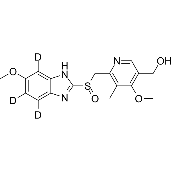 5-Hydroxy Omeprazole-d3 Structure