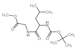 Glycine,N-[(1,1-dimethylethoxy)carbonyl]-L-leucyl-, methyl ester结构式