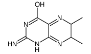2-amino-6,7-dimethyl-6,7-dihydro-1H-pteridin-4-one Structure