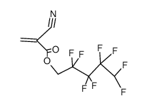 2,2,3,3,4,4,5,5-Octafluoropentyl-2-cyanacrylate结构式