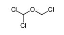 Chloromethyl(dichloromethyl) ether结构式