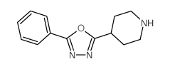4-(5-苯基-1,3,4-噁二唑-2-基)哌啶结构式