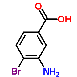 3-氨基-4-溴苯甲酸结构式