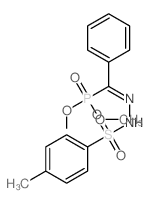 Benzenesulfonic acid,4-methyl-, 2-[(dimethoxyphosphinyl)phenylmethylene]hydrazide结构式