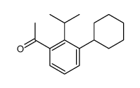 1-(3-cyclohexyl-2-propan-2-ylphenyl)ethanone结构式