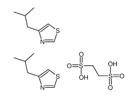ethane-1,2-disulfonic acid,4-(2-methylpropyl)-1,3-thiazole Structure