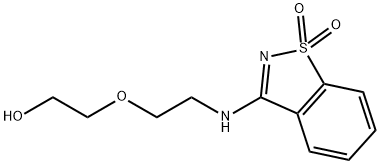 ethanol, 2-[2-[(1,1-dioxido-1,2-benzisothiazol-3-yl)amino] Structure
