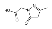 2-(3-METHYL-5-OXO-4,5-DIHYDRO-1H-PYRAZOL-1-YL)ACETIC ACID Structure