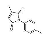 3-methyl-1-(4-methylphenyl)pyrrole-2,5-dione结构式