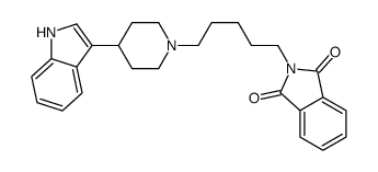 2-[5-[4-(1H-indol-3-yl)piperidin-1-yl]pentyl]isoindole-1,3-dione结构式