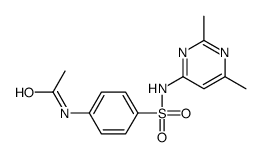 N-[4-[[(2,6-dimethyl-4-pyrimidinyl)amino]sulphonyl]phenyl]acetamide结构式