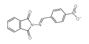 2-[(4-nitrophenyl)methylideneamino]isoindole-1,3-dione Structure