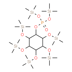 1-O,3-O,4-O,5-O,6-O-Pentakis(trimethylsilyl)-D-myo-inositol [phosphoric acid bis(trimethylsilyl)] ester structure