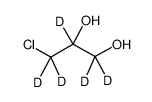 (±)-3-氯-1,2-丙烷-1,1,2,3,3-d5-二醇结构式