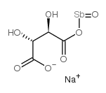antimony sodium tartrate structure