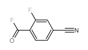 Benzoyl fluoride, 4-cyano-2-fluoro- (9CI) Structure