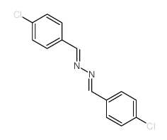 Benzaldehyde,4-chloro-, 2-[(4-chlorophenyl)methylene]hydrazone structure