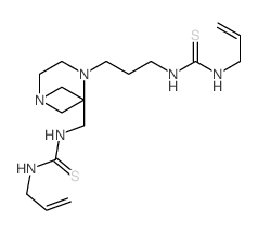 3-prop-2-enyl-1-[3-[4-[3-(prop-2-enylthiocarbamoylamino)propyl]piperazin-1-yl]propyl]thiourea结构式