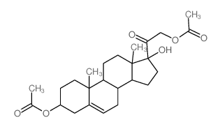 Pregn-5-en-20-one, 3,21-bis (acetyloxy)-17-hydroxy-, (3.beta.)-结构式