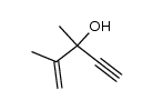 2,3-dimethyl-pent-1-en-4-yn-3-ol结构式