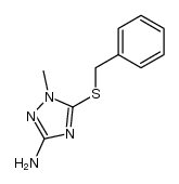 5-benzylsulfanyl-1-methyl-1H-[1,2,4]triazol-3-ylamine Structure