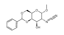 methyl 2-azido-4,6-benzylidene-2-deoxy-α-D-galactopyranoside Structure