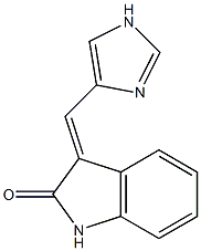 (3E)-1,3-二氢-3-(1H-咪唑-4-基亚甲基)-2H-吲哚-2-酮图片
