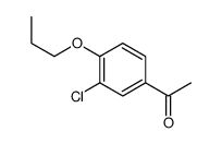 1-(3-CHLORO-4-PROPOXYPHENYL)-ETHANONE Structure