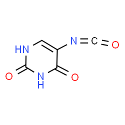 2,4(1H,3H)-Pyrimidinedione, 5-isocyanato- (9CI)结构式