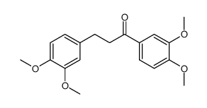 1,3-bis-(3,4-dimethoxy-phenyl)-propan-1-one结构式