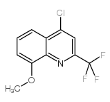 2-三氟甲基-4-氯-8-甲氧基喹啉结构式