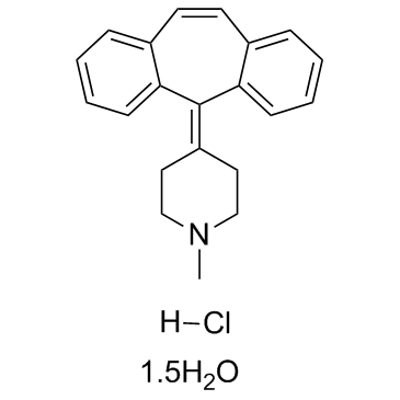 Cyproheptadine hydrochloride Structure