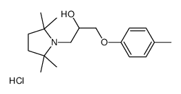 1-(4-methylphenoxy)-3-(2,2,5,5-tetramethylpyrrolidin-1-yl)propan-2-ol,hydrochloride结构式