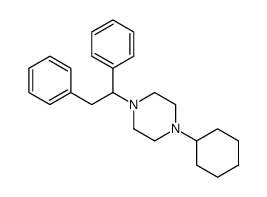 1-Cyclohexyl-4-(1,2-diphenylethyl)piperazine Structure