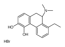 (9R)-9-(dimethylamino)-8-ethyl-9,10-dihydrophenanthrene-3,4-diol,hydrobromide Structure