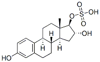 雌三醇 17-硫酸酯结构式
