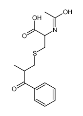 N-Acetyl-S-(2-methyl-3-oxo-3-phenylpropyl)cysteine Structure