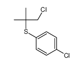 1-chloro-4-(1-chloro-2-methylpropan-2-yl)sulfanylbenzene结构式