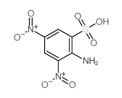 Benzenesulfonic acid, 2-amino-3,5-dinitro-结构式