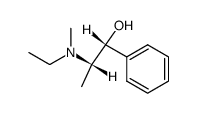 [R-(R*,S*)]-α-[1-(ethylmethylamino)ethyl]benzyl alcohol结构式