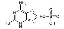 6-Amino-1,7-dihydro-2H-purine-2-thione sulfate (1:1) Structure