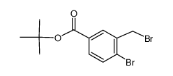 2-bromo-5-(tert-butoxycarbonyl)benzyl bromide Structure