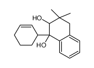 1,2,3,4-Tetrahydro-3,3-dimethyl-1-phenyl-1,2-naphthalenediol Structure