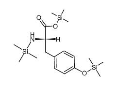 N,O-Bis(trimethylsilyl)-L-tyrosine trimethylsilyl ester Structure